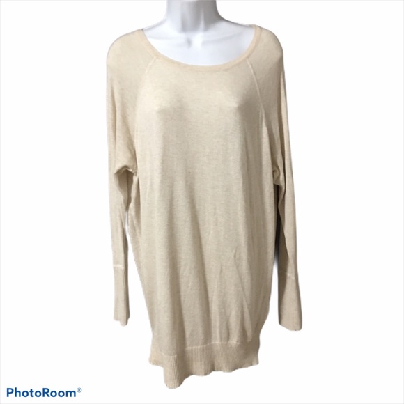 Long Cream Coloured Soft Sweater